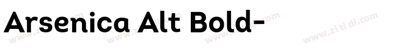 Arsenica Alt Bold字体转换